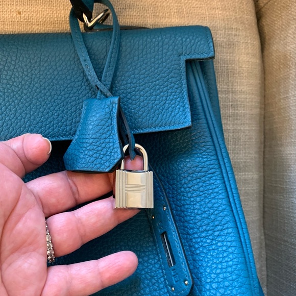 Hermes Togo Kelly 35 Retourne Palladium Hardware Authentic - Picture 4 of 14